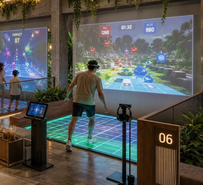 Single Lane — one LED lane with wall screen